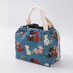 Japanese Bento Bag Ice Pack Outdoor Picnic Lunch Box Bag Waterproof Insulated