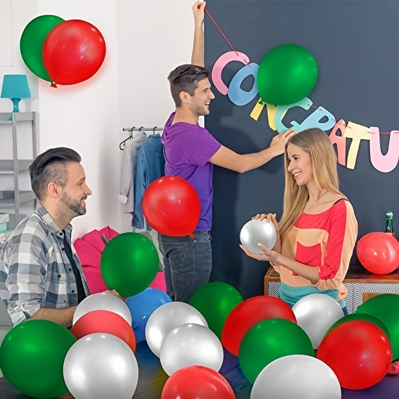 100pcs 30 48 Cm Red Green Latex Balloons Party Decoration Supplies