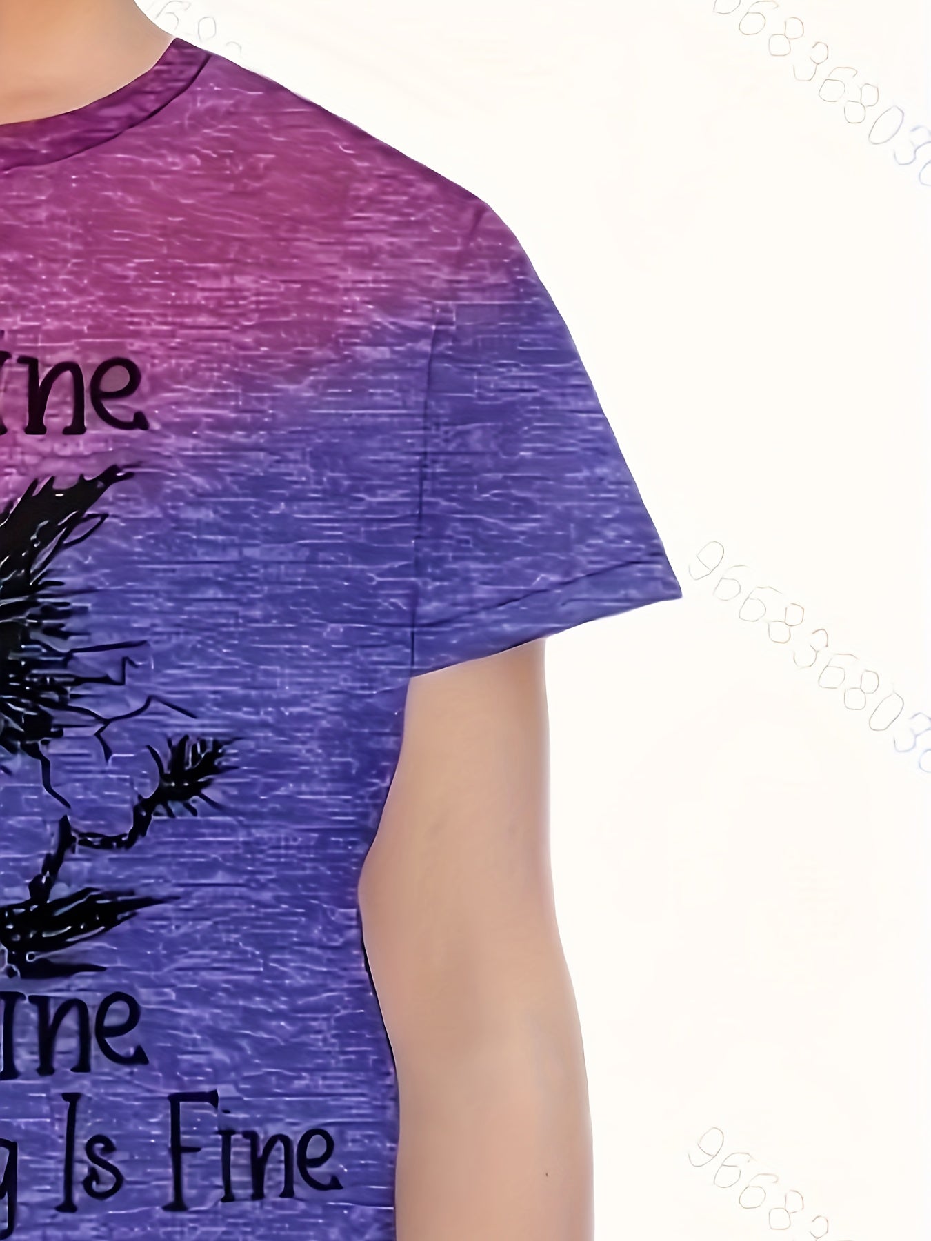 3D Creative Cat Graphic Short Sleeve T-Shirt For Kids