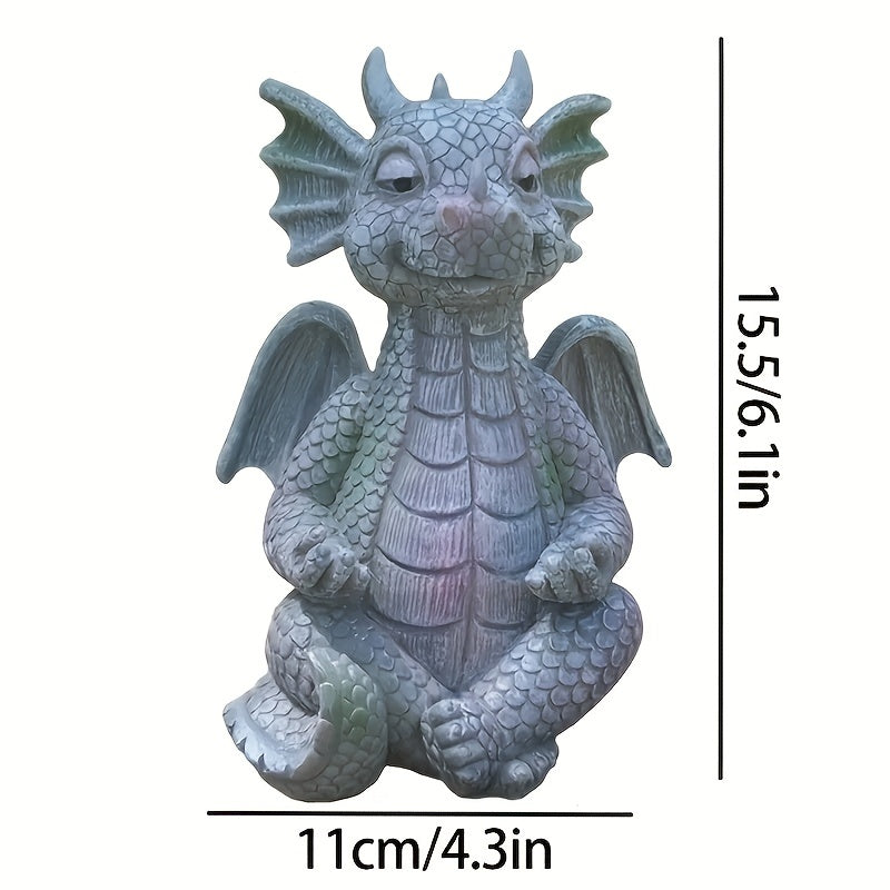 Resin Dinosaur Garden Statue - Magical Handicraft Ornament