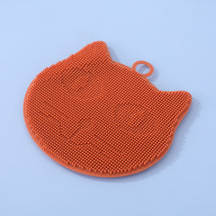Reusable Silicone Cat Shape Cleaning Sponges for Dishes and Kitchen Supplies