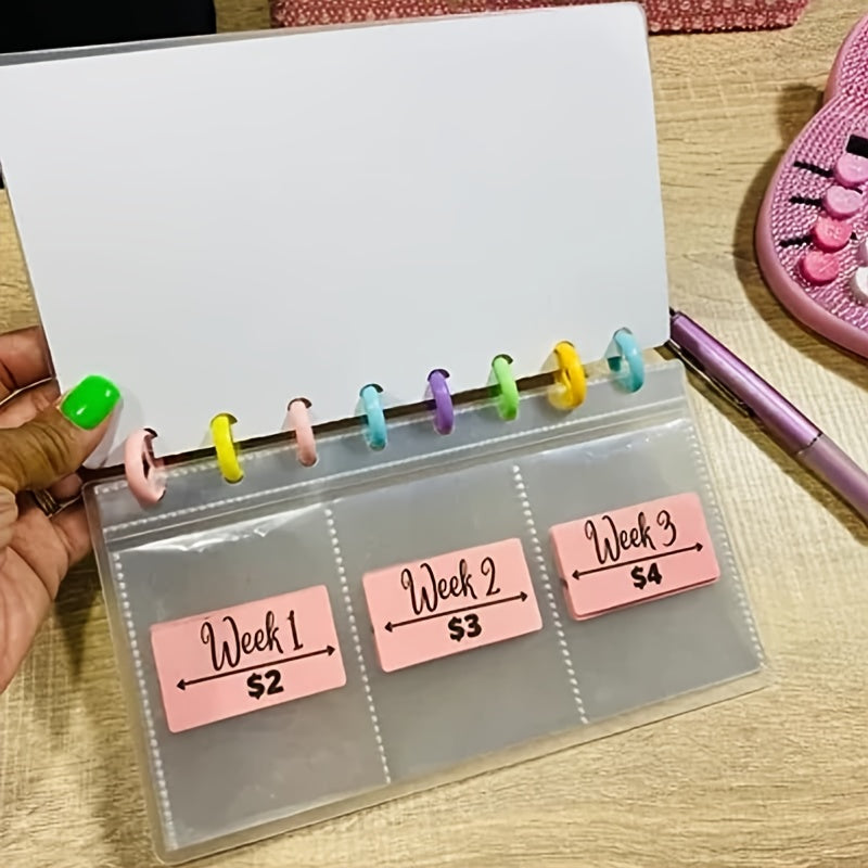 52 Week Savings Challenge Budget Book & Cash Envelopes