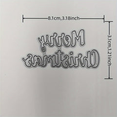English Blessing Words Merry Christmas Letter Cutting Mold