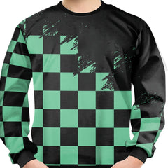 Plaid 3D Print Kids Sweatshirt Casual Street Wear Clothes