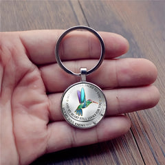 Vintage Bird Keychain Necklace Bag Charm Accessory