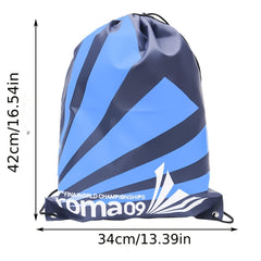 Striped Drawstring Backpack Bag Yoga Gym Sports String Cinch Bag