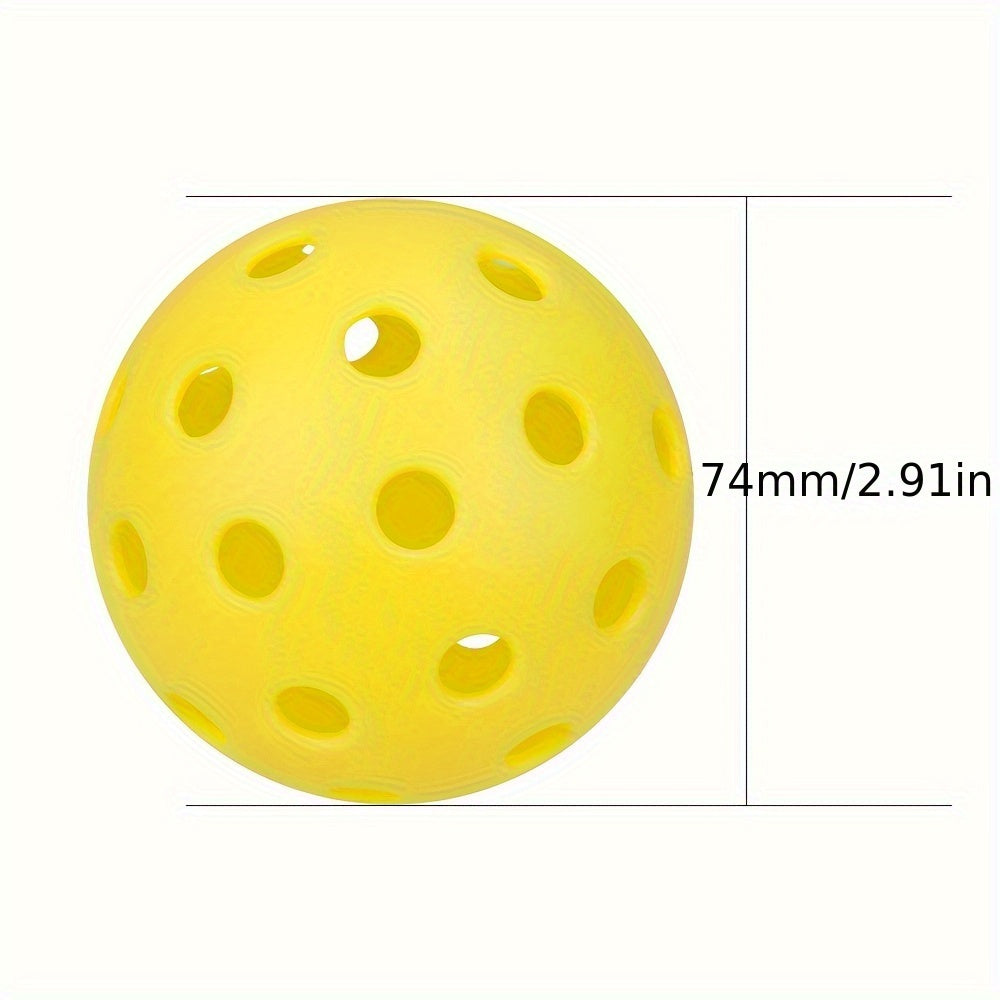 12pcs Durable Pickleball for Outdoor Sports 74mm 40 Holes