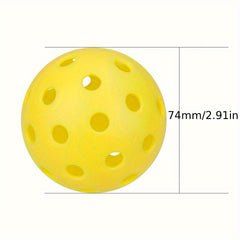 12pcs Durable Pickleball for Outdoor Sports 74mm 40 Holes