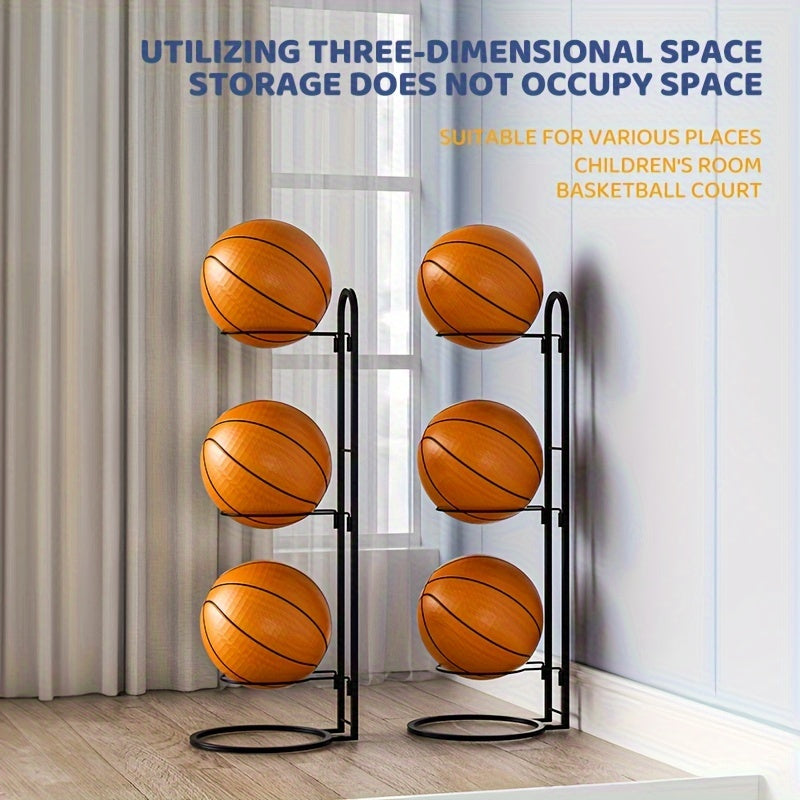 Home Basketball Storage Rack Football Volleyball Shelf