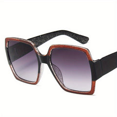 Y2K Glitter Square Sunglasses UV400