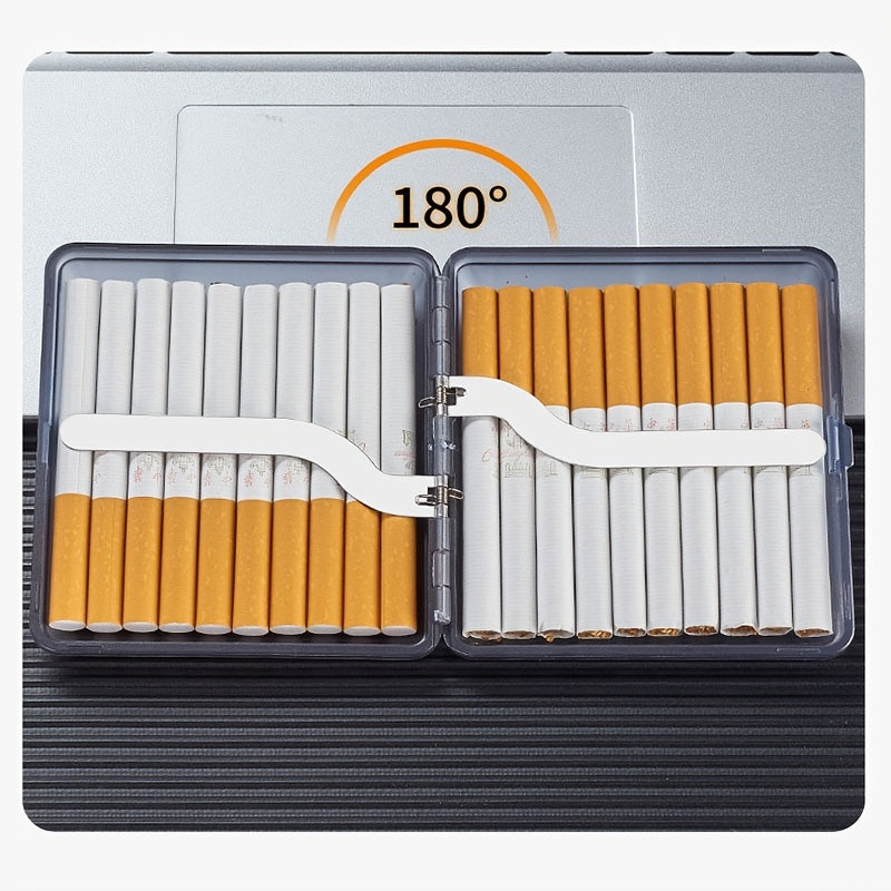 Clear Plastic Cigarette Box Pair Opening Portable Gift