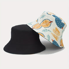 Creative Tropical Fruit Garnet Bucket Hat for Men and Women