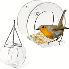 Hanging Bird Feeder with Suction Cup Decoration