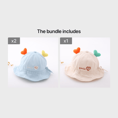 Deer Ear Hat Sunscreen Wide Brim Basin Hat