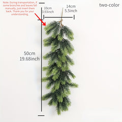Artificial Green Christmas Wreath Pine Branch Decor