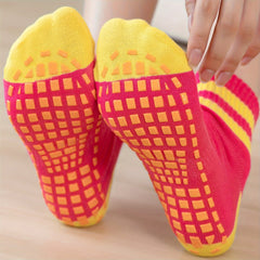 3 Pairs Warm Non slip Floor Yoga Socks Soft Comfortable Medium Tube Socks