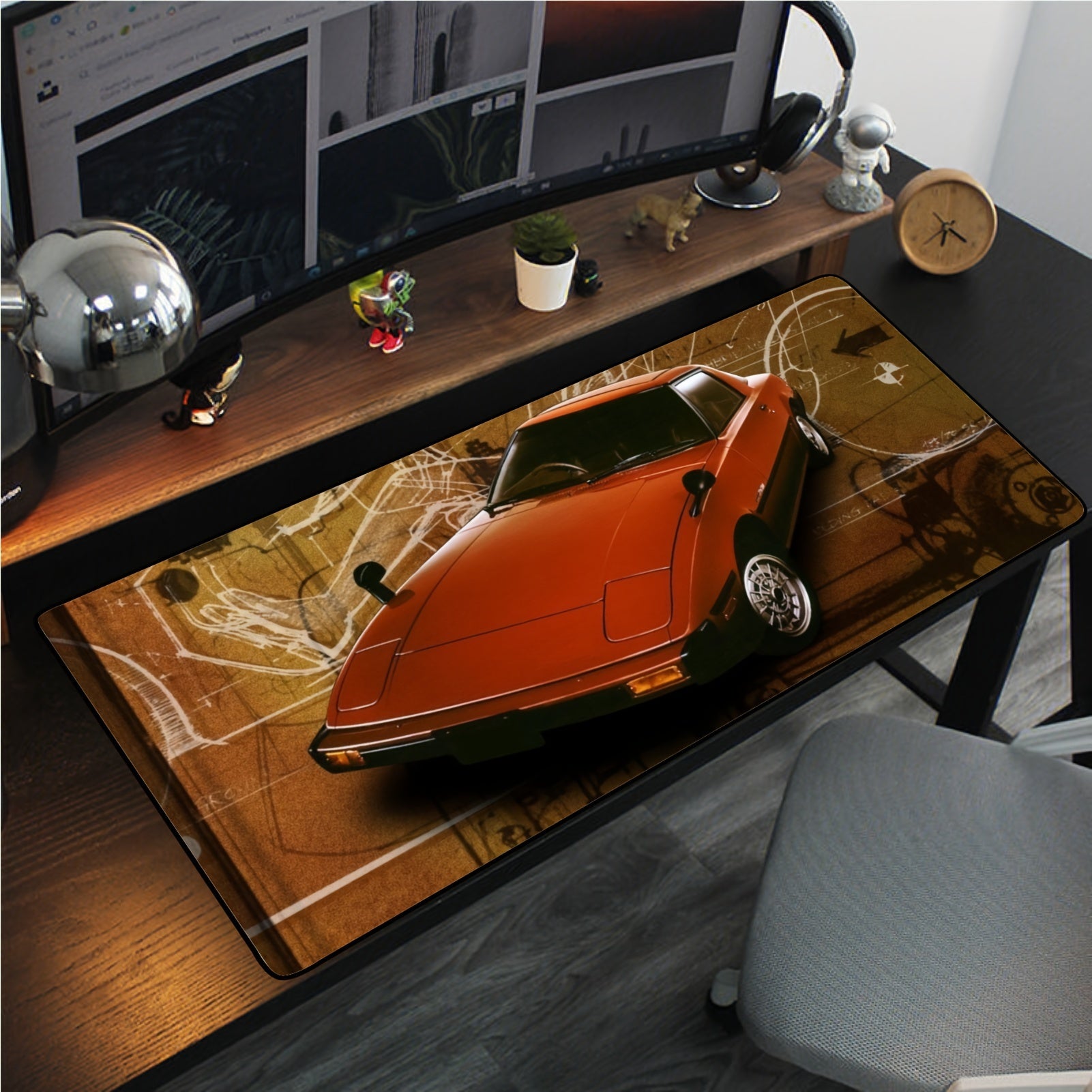 RX7 Classic Car Pattern Gaming Mousepad