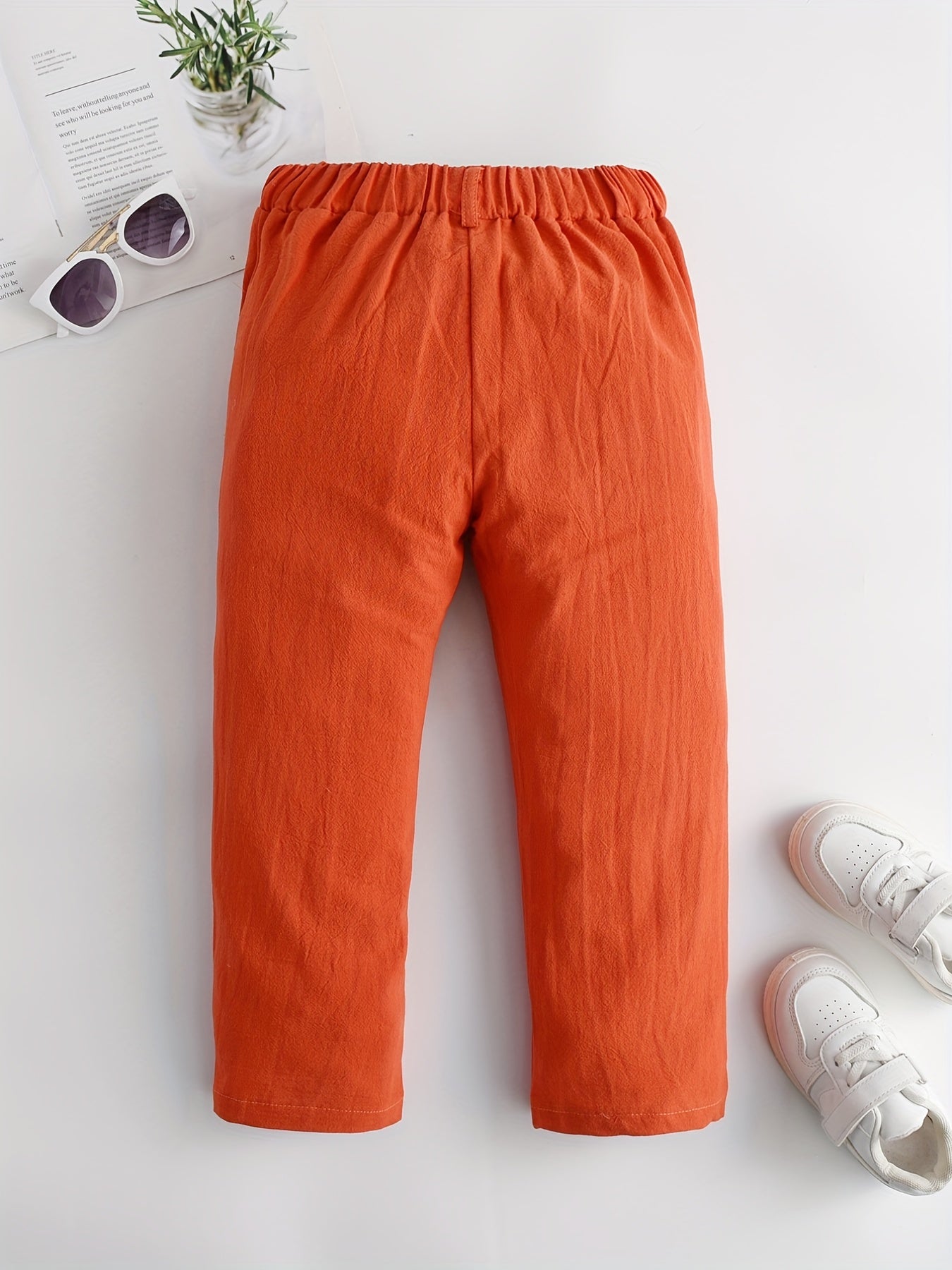 Boys Casual Solid Comfortable Pants Breathable Sports Pants