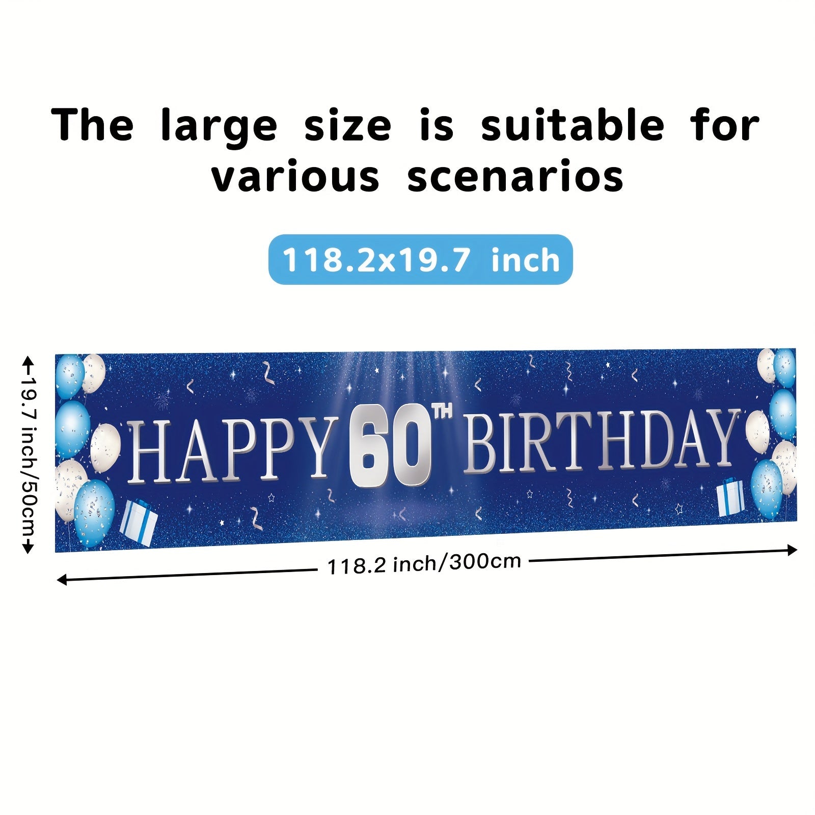 60th Birthday Banner Yard Sign 60th Birthday Decoration