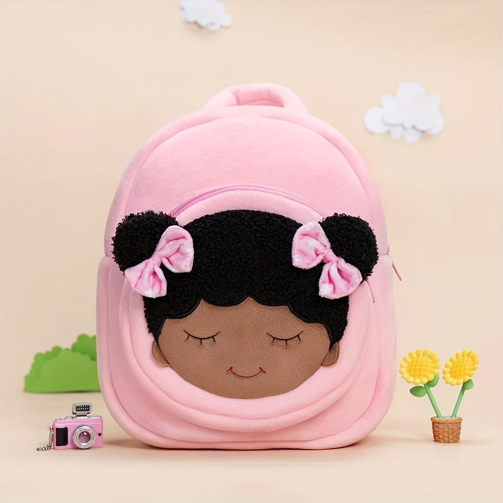 Soft Plush Backpack for Kids - Deep Skin Tone - Age 1-3