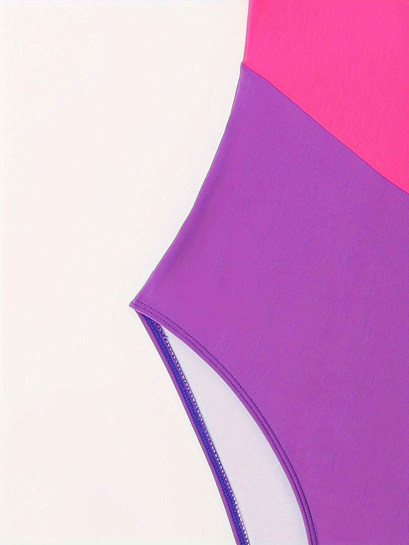 Women's Plus Colorblock One Shoulder One Piece Swimsuit
