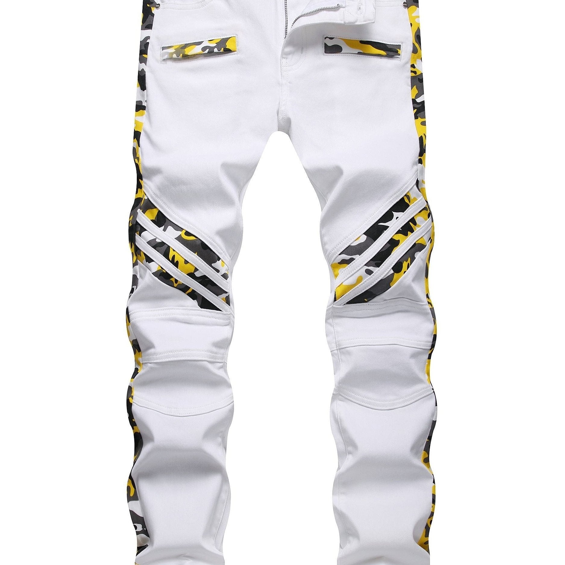 Boys Striped Skinny Slim Fit Denim Jeans Washed Pants Kids Clothing
