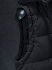 Men Sleeveless Down Thermal Hooded Vests Jackets Winter Waistcoat