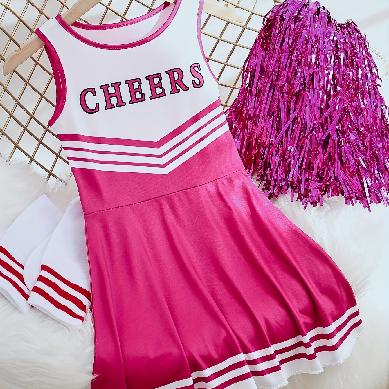 Kids Cheerleading Performance Dress in Multiple Colors