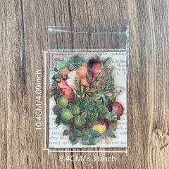 40pcs Plant Fruit PET Stickers for DIY Decoration Scrapbooking Supplies