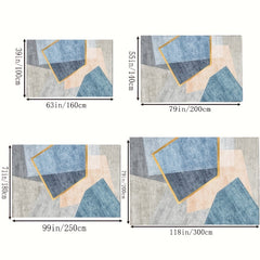 Large Fluffy Faux Wool Area Rug, Modern Carpet for Living Room