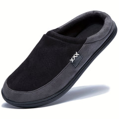 Men's Warm House Shoes Comfy Non Slip Home Shoes Winter