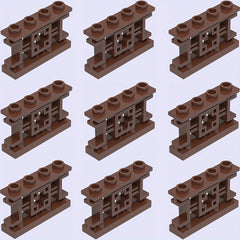 9pcs Building Block 1X4X2 Attic Fence Farm Garden Ranch Children's DIY Play