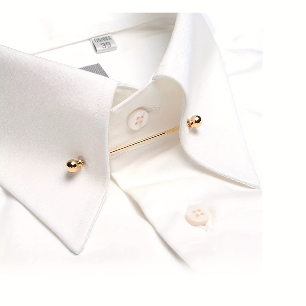 2pcs Suit Collar Pins Tie Clips Men's Suit Accessories