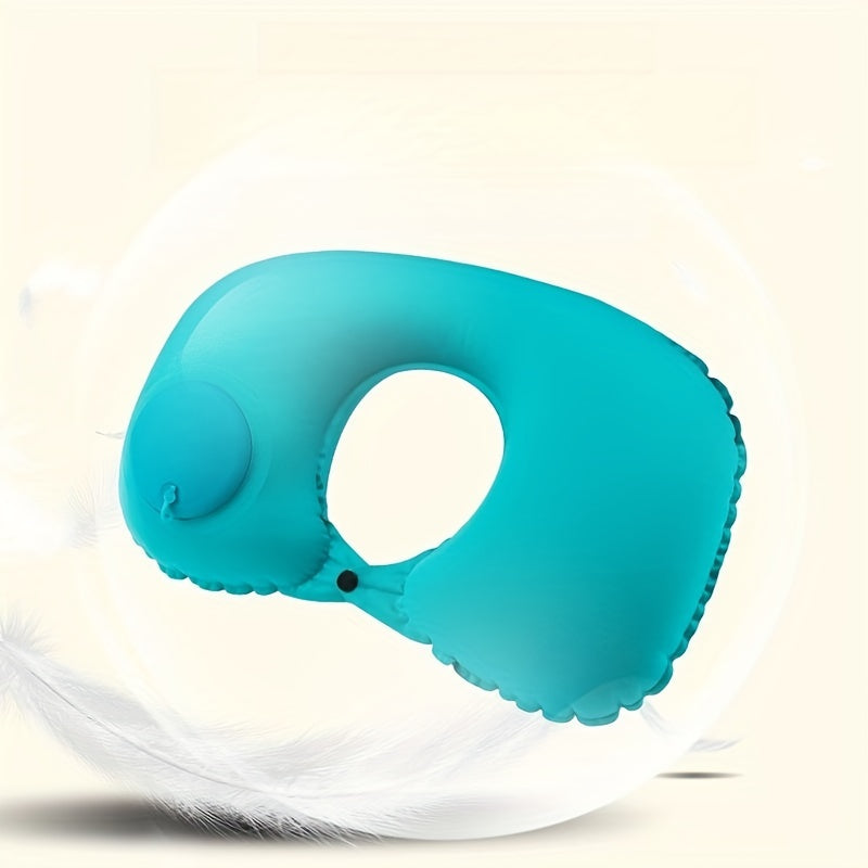 Portable Camping Inflatable Pillow Flocking Skin Friendly Travel