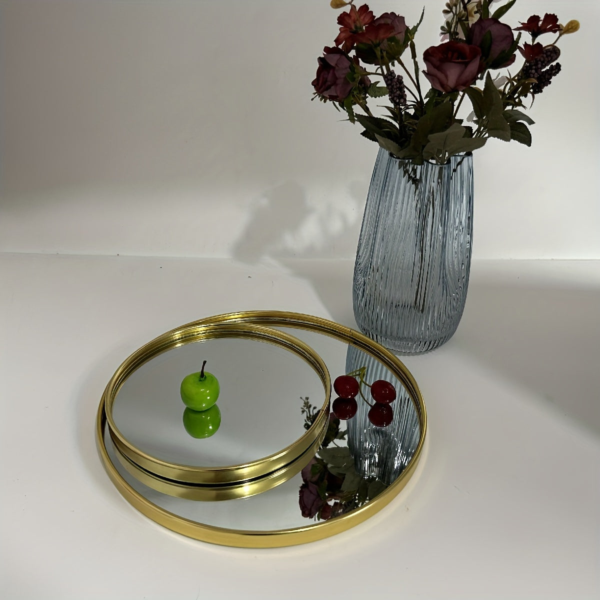 Glass Mirror Tray for Home Decor and Living Room
