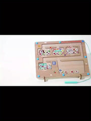 Montessori Magnetic Maze Transportation Puzzle Board