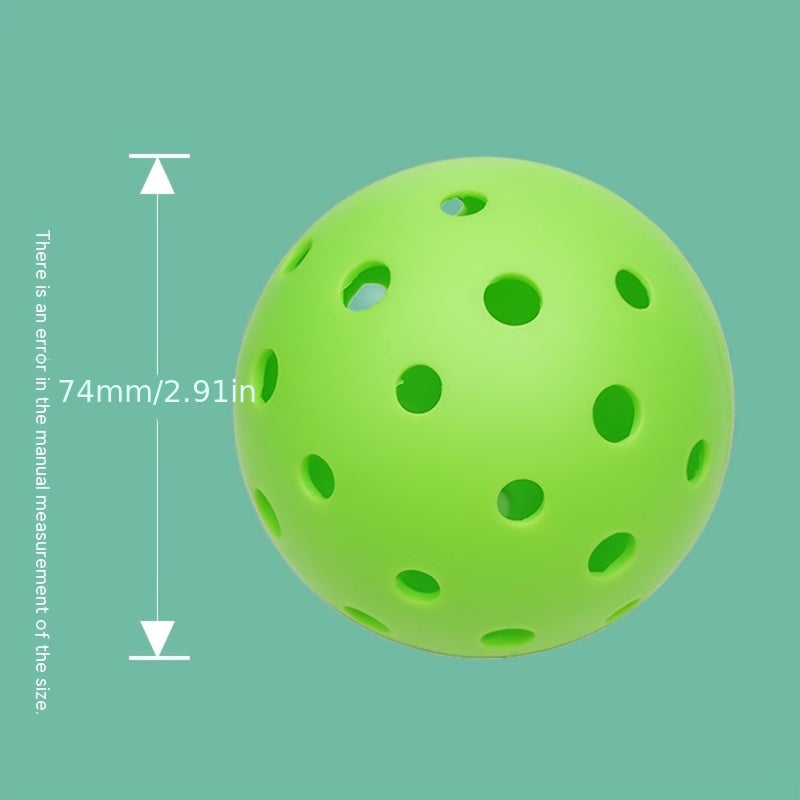 12pcs Durable Pickleball for Outdoor Sports 74mm 40 Holes