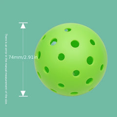 12pcs Durable Pickleball for Outdoor Sports 74mm 40 Holes