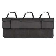 8-Pocket Car Trunk Organizer with Adjustable Straps