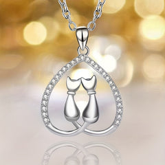 Girl's Love Moon Cat Pendant Necklace Minimalist Animal Jewelry