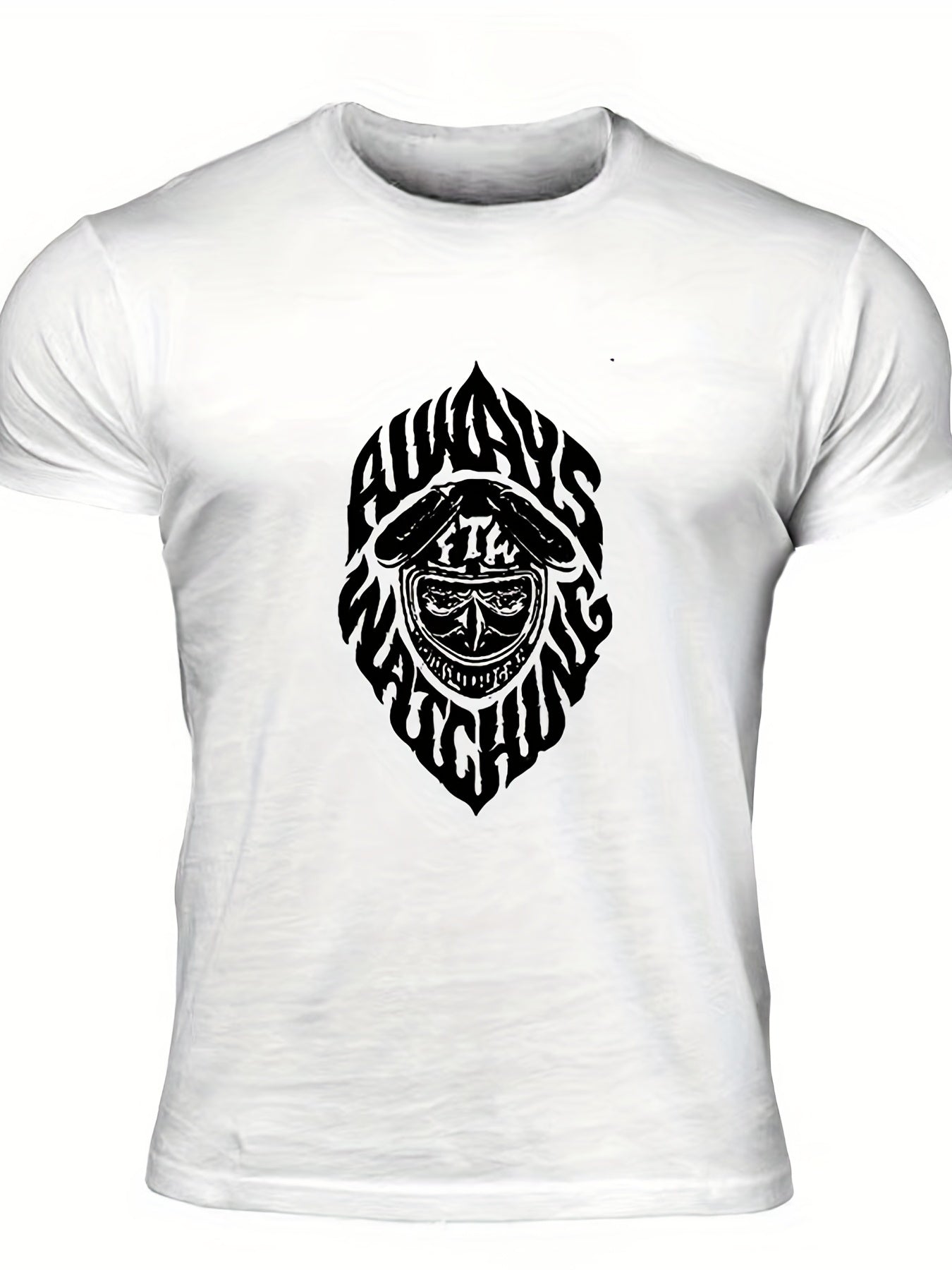 Men's Always Watching Print T shirt Casual Tee