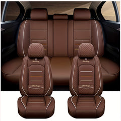 Universal Car Seat Cover Four Seasons PU Leather Wear Resistant Waterproof