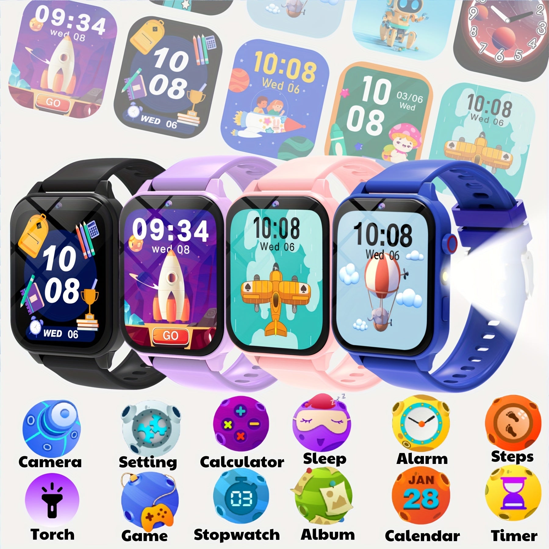 Givurao Kids Smartwatch for Boys & Girls with 8 Games & Camera