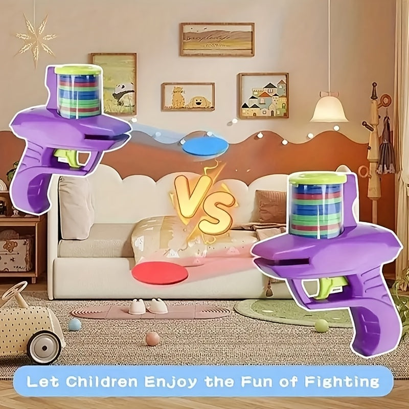Foam Flying Saucer Launcher Toy Handheld for Indoor & Outdoor Games