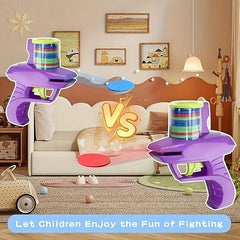 Foam Flying Saucer Launcher Toy Handheld for Indoor & Outdoor Games