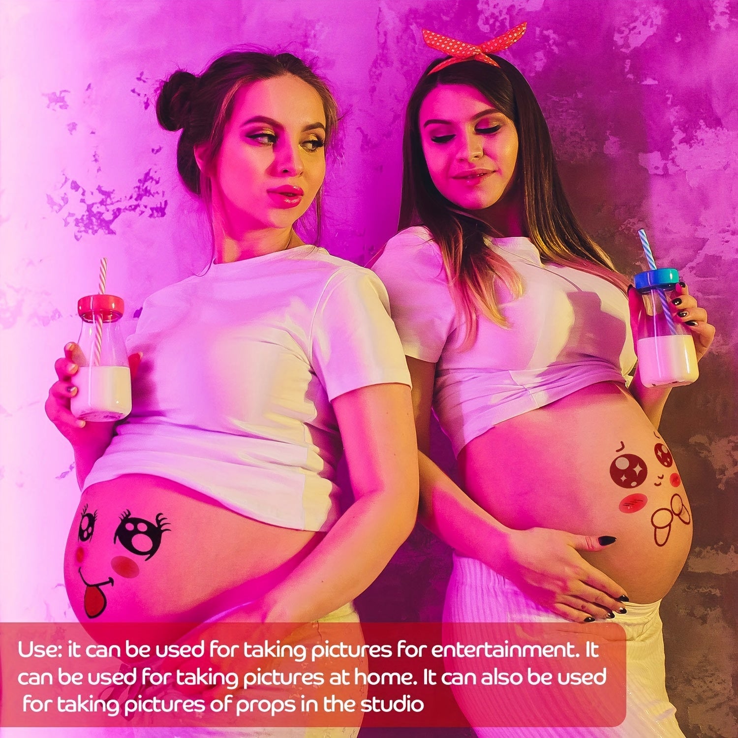 9pcs Funny Pregnancy Belly Stickers - MY & I'M HUNGRY Designs