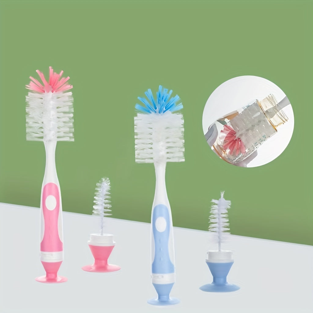Baby Nylon Brush Pacifier & Bottle Cleaning Set