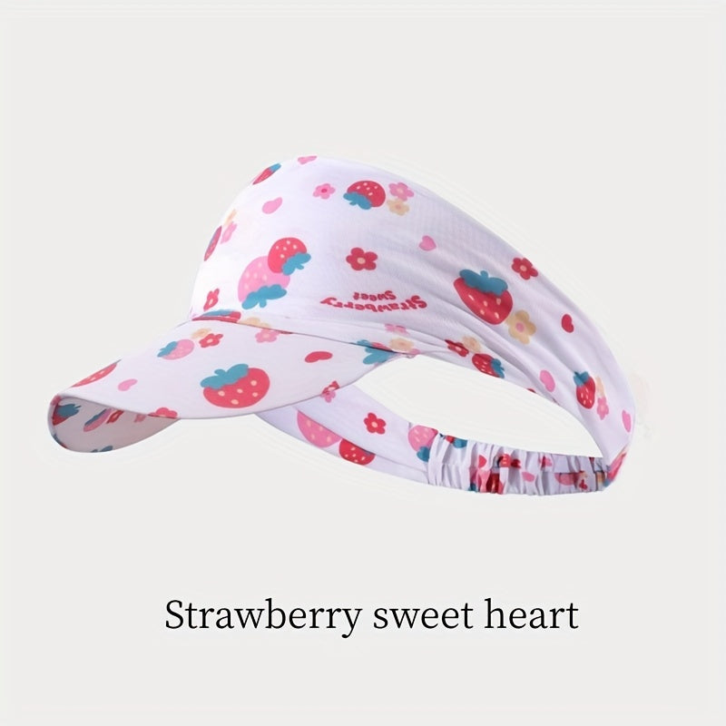 Mixed Sport Visor Hat Cotton UV Protection Quick Drying Sun Hat
