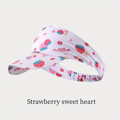 Mixed Sport Visor Hat Cotton UV Protection Quick Drying Sun Hat