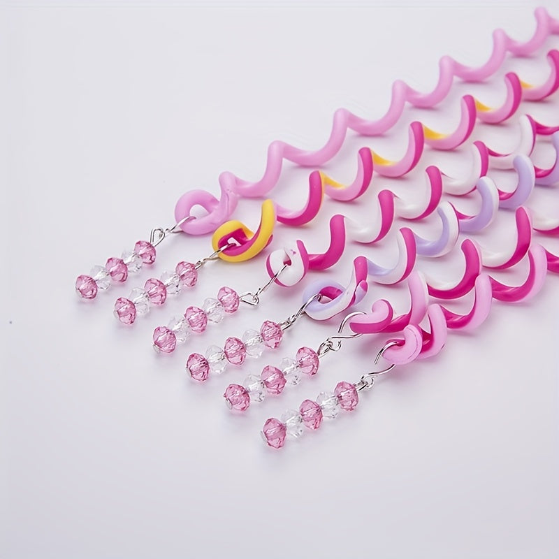 6pcs Colorful Crystal Headbands for Girls
